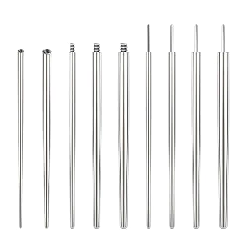 Piercing Taper Ball Grabber Tool Stainless Steel Nose Ear Piercing Kits | Nose Septum Eyebow Helix Conch Tragus Daith Piercing Jewelry Changing Tool,14G 16G 18G 20G Flat Back Earrings Applicator Tool - style: Piercing Taper(14G 16G 18G 20G)