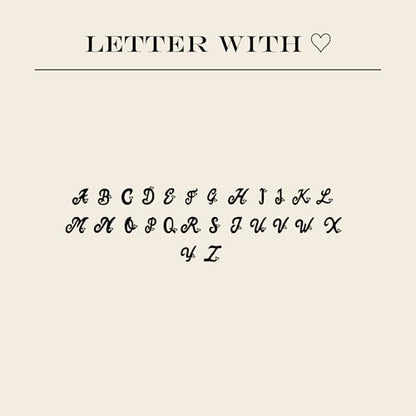 Initial Rings for Women Men - Dainty 14K Gold Plated Signet Rings, Open Adjustable Letter & Heart Ring Jewelry, Christmas Stocking Stuffers Birthday Gifts for Women - style: S