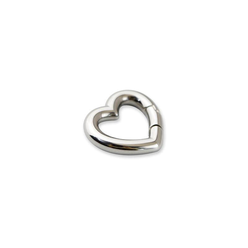 1Pc Oval Spring Clasps Clips Connector Rings for Keychain DIY Crafts (Silver-D) - color: Silver-D