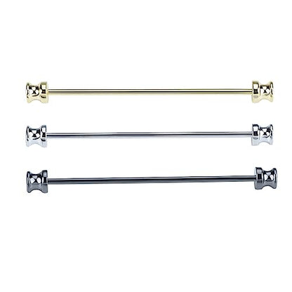 3PCS Men's Classic Brass Shirt Collar Bar Tie Pins Set for Wedding Business with Gift Box - color: Frustum Head