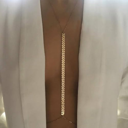Gold Plated Body Chain for Women, Layered Bikini Waist Chain | Sexy Rhinestone Body Jewelry, Chest Belly Chain, Adjustable Fit, Crossover Design, Summer Beach Parties and Vacations - color: Gold10