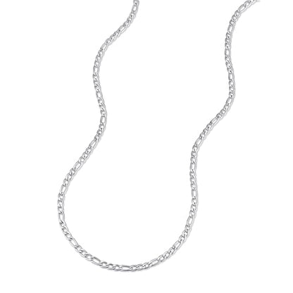EVE'S ADDICTION Men's 6mm Stainless Steel Figaro Chain - Men's Necklaces - Birthday Gift for Him - Gift for Boyfriend - Gifts for Him