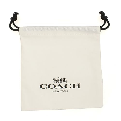 COACH Signature Logo Pave Hinged Bangle Bracelet - color: Crystal