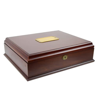 Antico Wooden Lockable Memory and Treasure Box for Keepsakes, Photos, Letters, Jewelry and More