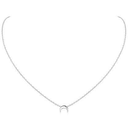 ChicSilver 925 Sterling Silver Cross/Heart/Butterfly/Star/Moon Necklace for Women, Hypoallergenic Dainty Small Silver Pendant Necklaces (with Gift Box) - style: 05.Moon