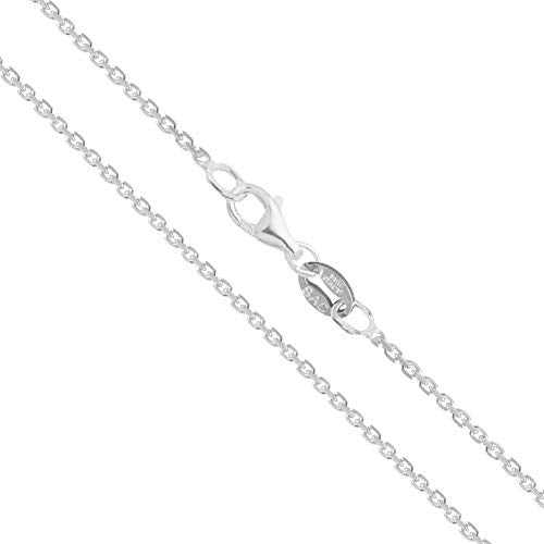 CHOOSE YOUR CLASP Sterling Silver 1.2mm Cable Chain Necklace - style: Pear Clasp