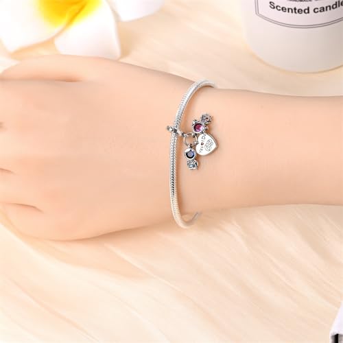 CYCUFF 925 Sterling Silver Charms Suitable for Bracelet Pendants Beads, Charm Necklaces Jewellery Gift for Women - color: Three Piece Charm Set