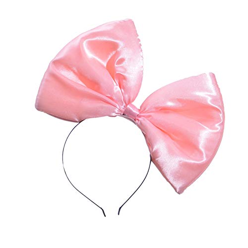 ZTL Women Huge Bow Headband Hairband Hair Hoop Accessories Party Props - color: Pink