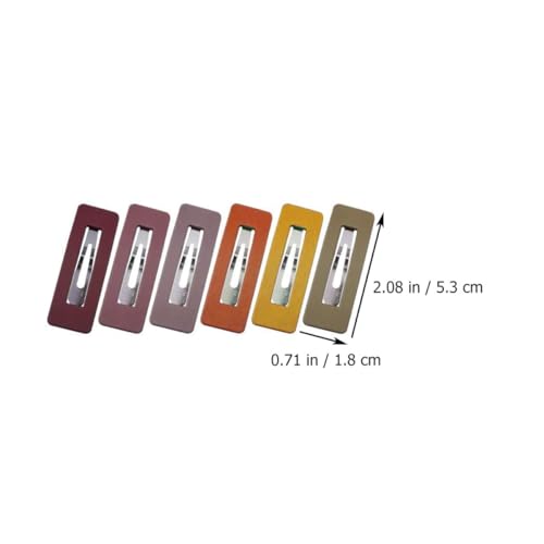 30pcs Mixed Color Hollow Matte Bangs Barrettes Hair Clip Set with Oval, Teardrop, and Square Designs for Women Everyday Hair Styling Random Color