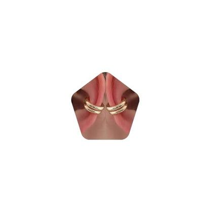 Chunky Ear Cuff Earrings, Asymmetric No Piercing Earring for Women Dainty Clip on Cartilage Ear Cuffs Fake Earrings Jewelry - color: A3-2Pair C-Shape Gold