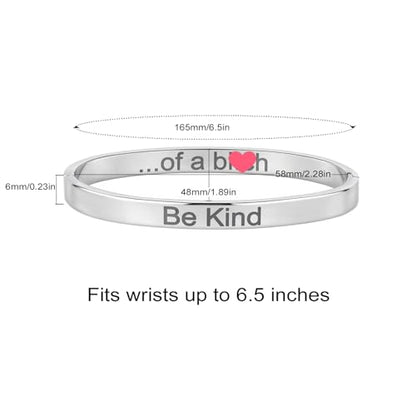 Inspirational Christian Bracelet for Women, Oval Engraved Bible Verse Love Bangle Cuff, Faith Scripture Jewelry, Religious Encouragement Gift for Mom Daughter Sister Friend - color: Be Kind-Oval Bangle Silver