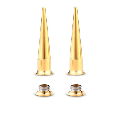 Piercing Taper Stretching 2 in 1 Ear Tunnel Gauges Stretcher Stainless Steel Internally Threaded Plugs Gauge for Ears Women Men 1G 7mm - color: Gold, size: 1G(7mm)