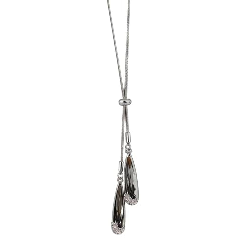 1 Piece Long Pendant Necklace for Women, Silver Tone Long Necklaces for Women Trendy, Elegant Long Necklace Accessory, Modern Silver Tone Long Necklaces for Women