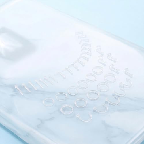 Yolev 30 Clear Nose Rings Studs Acrylic Nose Piercing Retainer Invisible Nose Stud for Work Flexible Nose Ring Retainer Nose Ring Hoop Belly Button Septum Lip Eyebrow Tongue Nipple Rings Body Jewelry