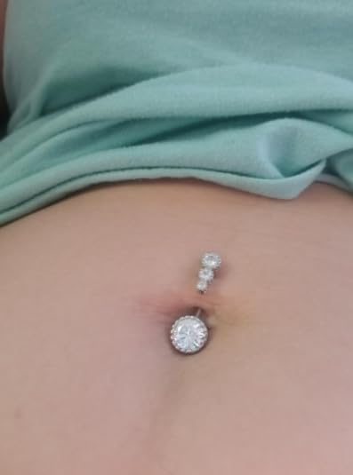 VCMART Belly Button Ring Short Bar Belly Ring Short Belly Button Rings Surgical Steel 6mm Belly Rings for Women Small Belly Button Piercing Navel Rings Piercing Jewelry - color: A2 -silver