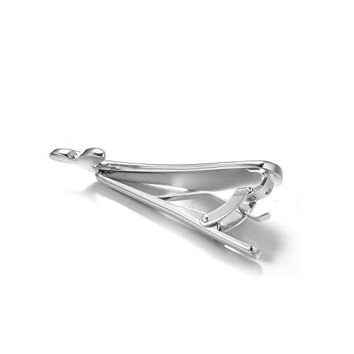 Yoursfs Novelty Marine Animals Tie Clip for Men Shark Whale Unique Cool Personalized Business Tie Bar Pin Jewelry for Valentine's Day Gifts - style: Silver Whal