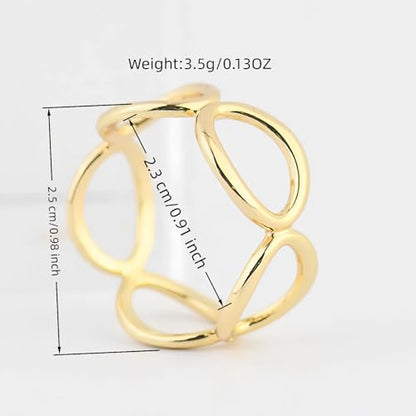 SYWDUDUCLT Scarf Ring for Women's Shawl, Silk Neckerchief, Tshirt, Gold/Sivler, S/M/L, 2 Pcs - style: 5 Round