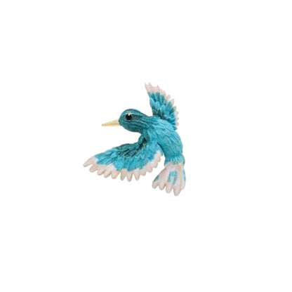 Cute and Fun Enamel Hummingbird Brooch for Women Dainty Unique Animal Bird Quirky Brooches Pin for Blazer Coat Dress Scarf Hat - color: Blue