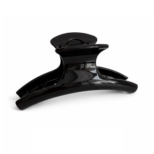 6” Extra Large Claw Clip for Thick and Long Hair, Acrylic Jumbo Hair Clip | with Curved Design, Strong Grip Non-Slip Oversized Hair Jaw Clip for Women Girls - Black - color: Black