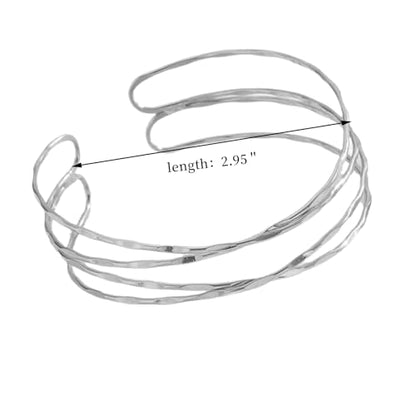 Harry and Henry Arm Cuff Gold Upper Arm Jewelry for Women Adjustable Open Cuff Bangle Bracelets Armband Jewelry Summer Outfits for Women 2026 - color: A:Silver Arm Cuff
