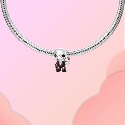 Family Love Mother Daughter Grandma Charm 925 Sterling Silver fits Bracelets Necklace Pendant Bead Charms Jewelry Gift for Women Family Friends - color: Cabin Mask Charm