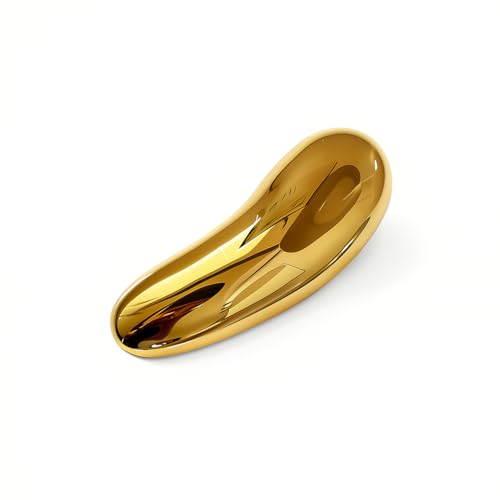 XIMEO Brooches and Pins for Women, Metal Lapel Pin Jewelry | Metal Fashion Brooch Pins for Women, Pin Clasp, Lapel, Scarf and Handbag Accessories, Modern or Vintage Jewelry - color: Bean Gold