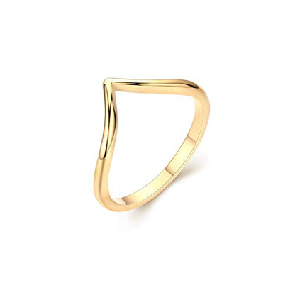 Valloey Rover Gold Rings for Women Non Tarnish Thumb Ring | 14k Gold Plated Adjustable Open Cross Wedding Rings Waterproof Fashion Statement Jewelry for Women Trendy Gift - color: V