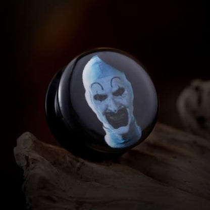 2PCS Gothic Style Ear Gauges Acrylic Solid Screw On Ear Tunnels and Plugs Resin Allergy Free Stretcher For Women Men Body Piercing Jewelry