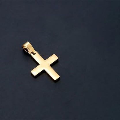 Stainless Steel No Tarnish Cross Pendant Charm Christian Jewelry for Women Men Jewelry Making Necklace Bracelet Silver - style: Small size:14mm*21mm-gold