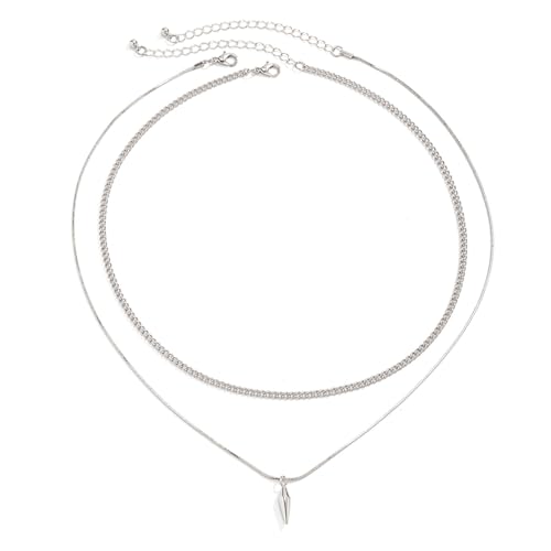 Chunky Chain Necklace for Women Men Bold Gold Statement Jewelry Trendy Layered Accessory - color: E-Men's Gothic Necklace