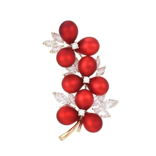 Red Rose Flower Brooches and Pins for Women Costume Jewelry Brooch Pins Broches Jewelry for Women Elegant Lady Pin - style: Plum Blossom