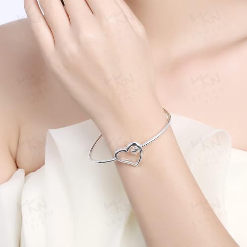 925 Sterling Silver Bracelet Plated Cuff Bangle Bracelet Fashionable Multi-layer Cross Wire Bangle Bracelet Open Adjustable Wide Cuff Bracelet for Teen Girls Fashion Jewelry - color: silver A