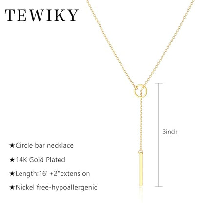 Tewiky Layered Necklaces for Women 14k Gold Plated Chain Necklace Set | Chunky Herringbone/Snake/Rope/Box/Cuban Link Chain for Women, Layering Stack Choker Necklace, Dainty Jewelry Set Non Tarnish - color: Gold--style P