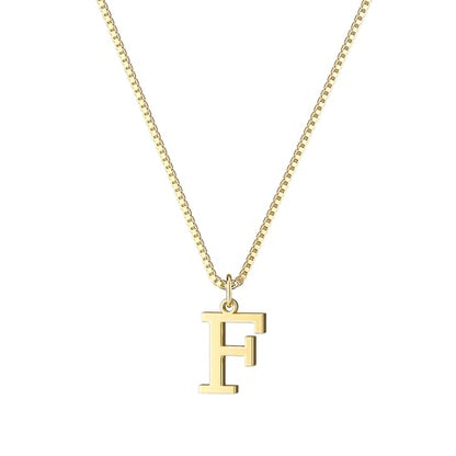 Foxgirl Gold Initial Necklaces for Women, Dainty Gold Letter Necklace Tiny A-Z Pendant Choker Necklace Trendy Cute Personalized Monogram Name Necklace Gold Jewelry Necklace for Women Gift | Tiny Letter Pendant on a Dainty Choker Chain, Personalized Everyd