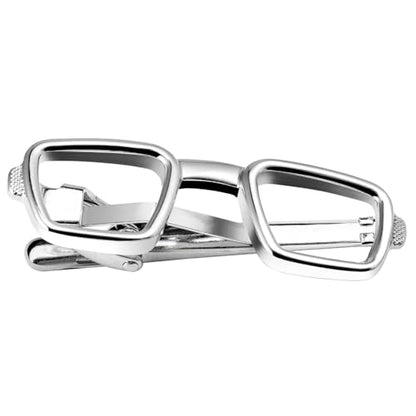 HAWSON Various Tie Clips for Men Unique, Funny Novelty Mens Tie Bar, Personalized Tie Pins for Men, Theme Wedding Party Gifts - style: Reading Glasses