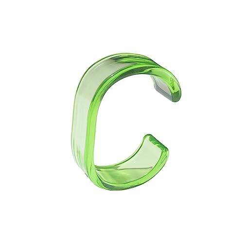 Acrylic Colorful Resin Open Bracelet Geometric Simple Transparent Wide Cuff Bangle for Women Lightweight Colorful Chunky Thick Thin Wide Face Resin Acrylic Cuff Bangle Jewelry - color: Green