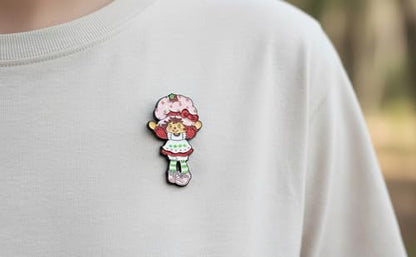Hello Kitty X Strawberry Shortcake Enamel Lapel Pin 2-Pack Set