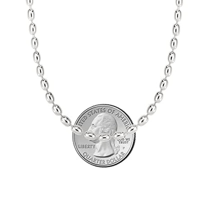 Savlano 925 Sterling Silver Oval Rice Bead Strand Chain Necklace For Women - Made in Italy Comes With a Gift Box - style: 3MM