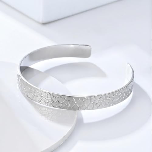 925 Sterling Silver Bangles For Women Handmade Silver Bangles Open Adjustable Bangle Bracelets For Women Silver Open Cuff Bracelets Stackable Wrap Bangles Festival Jewelry Gifts - color: Style 05