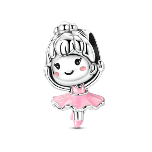 NARMO 925 Sterling Silver Charm Bead for Bracelets Silver Charms for Women - color: Dance Ballet