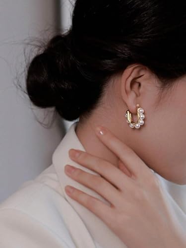 Retro Pearl Stud Drop Earrings Elegant Faux Pearl Stud Earrings For Women Exquisite Wedding Engagement Jewelry Gifts - style: Style 3