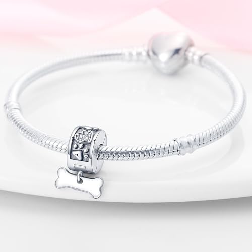 Pandach 925 sterling silver Clip Spacer Charm for Bracelet Clip Lock Stopper Bead Spacer European Openable Beads 2Pcs - style: 2-PAC290