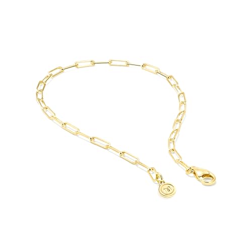 MSBLUE® Minimalist Paperclip Chain Bracelet, 6" to 8" Length, Hand Chain Bracelet for Women