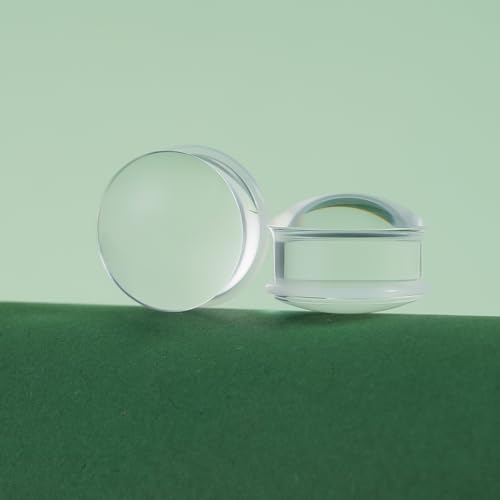 Precise Dimensions Set Color Acrylic O-Ring Ear Plugs Tunnels Gauges Stretcher Piercings Kit - color: White, size: 19-22mm
