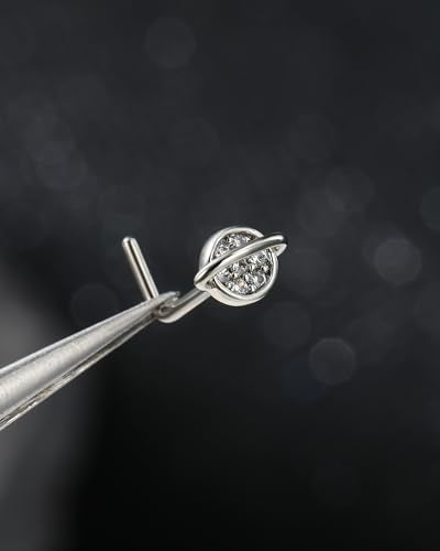 20g L Shaped Nose Rings Studs 4Pcs 316L Surgical Steel Nose Piercing Jewelry Gold Piercing for Women Men - color: steel