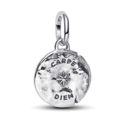 925 Sterling Silver Dangle Charm Fit Women Bracelet And Necklaces Jewelry | Medallion Pendants Beads Jewelry Charms for Women Fashion Gift Family Friends Mother's Day - color: Skull Medallion Charm M1791