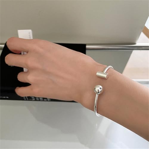 925 Sterling Silver Bangles For Women Handmade Silver Bangles Open Adjustable Bangle Bracelets For Women Silver Open Cuff Bracelets Stackable Wrap Bangles Festival Jewelry Gifts - color: Style 10