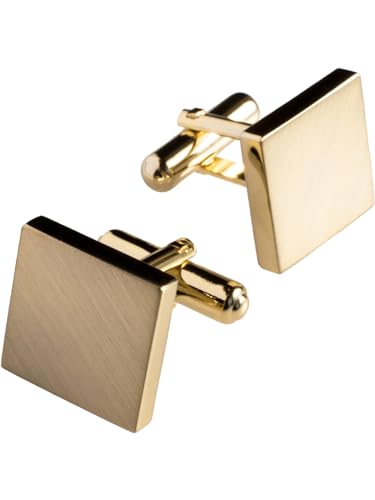 [TAVARAT] Cufflinks for Men cuff links mens Black Silver Light Gold Tps-166 - style: light gold (Tps-064)