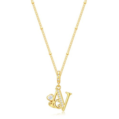 TIZU Initial Necklaces for Women - Dainty 14K Gold Plated Letter Pendant Trendy Personalized Initial A-Z Necklaces Jewelry Gift - color: Gold-N