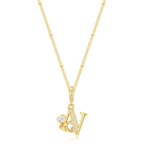 TIZU Initial Necklaces for Women - Dainty 14K Gold Plated Letter Pendant Trendy Personalized Initial A-Z Necklaces Jewelry Gift - color: Gold-N